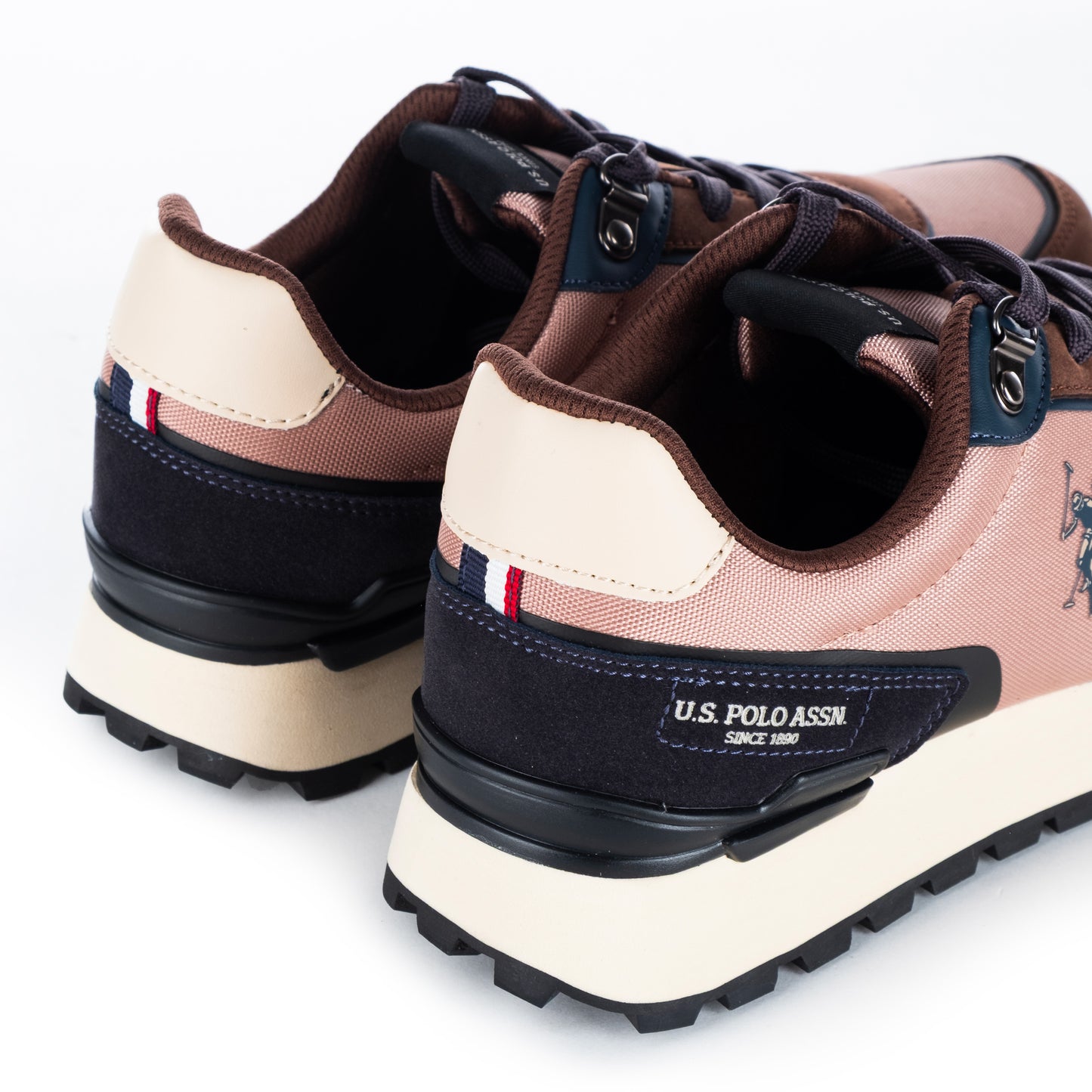 Ténis Homem US Polo, Azul e Castanho com Detalhes Elegantes