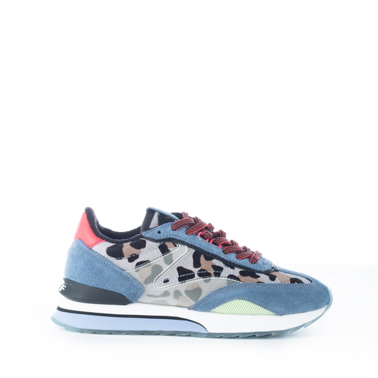 Ténis Mulher Hoff Animal Print Azul e Vermelho