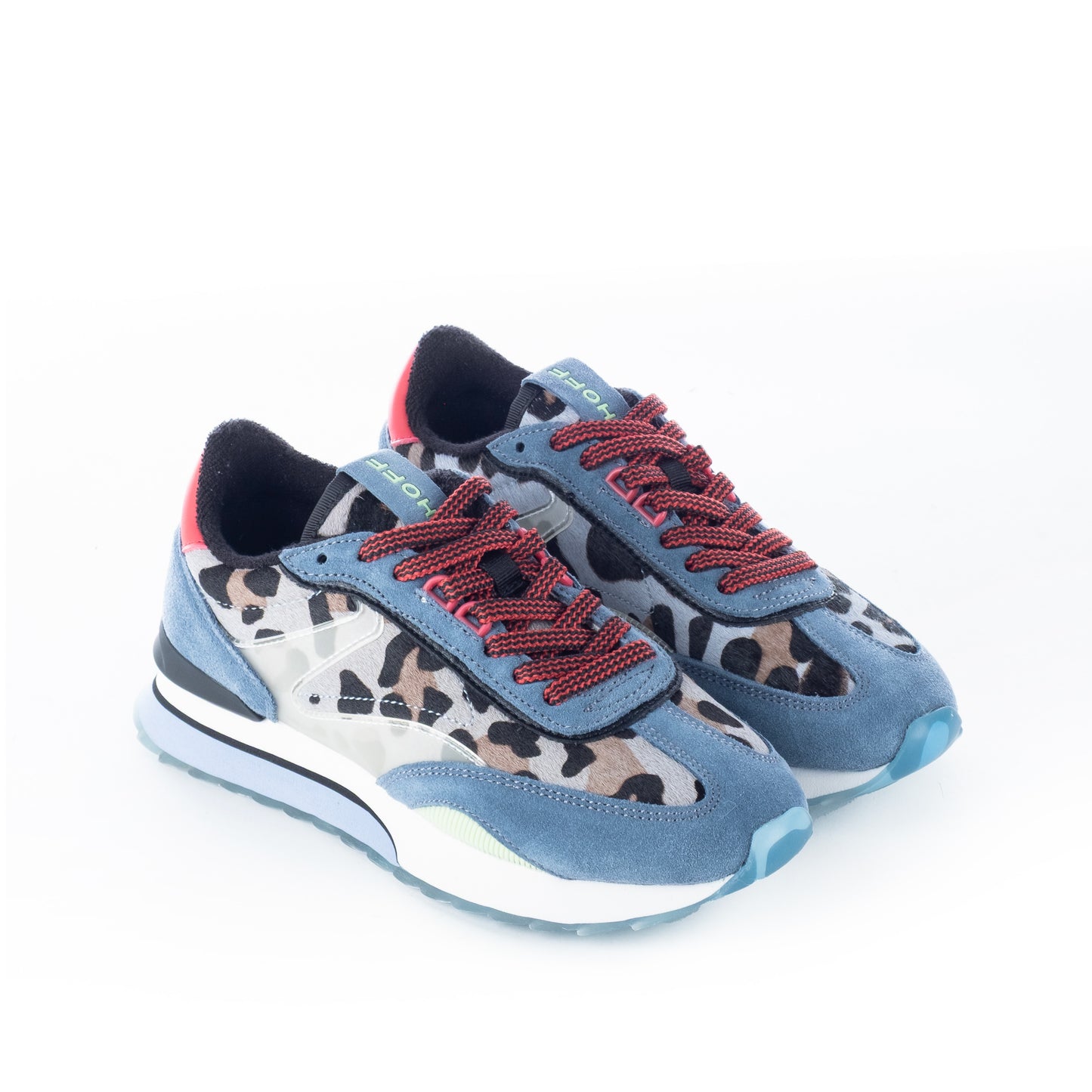 Ténis Mulher Hoff Animal Print Azul e Vermelho