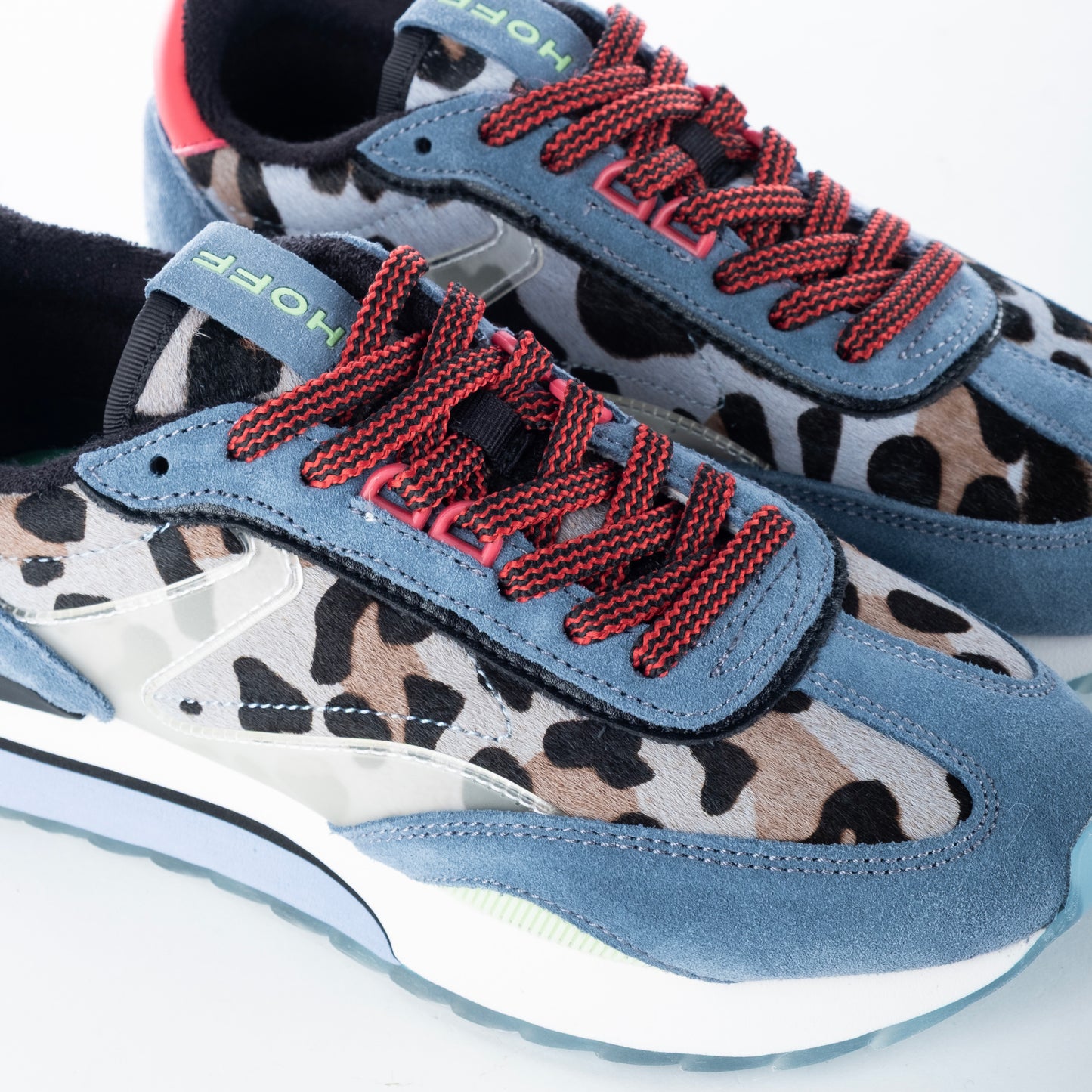 Ténis Mulher Hoff Animal Print Azul e Vermelho