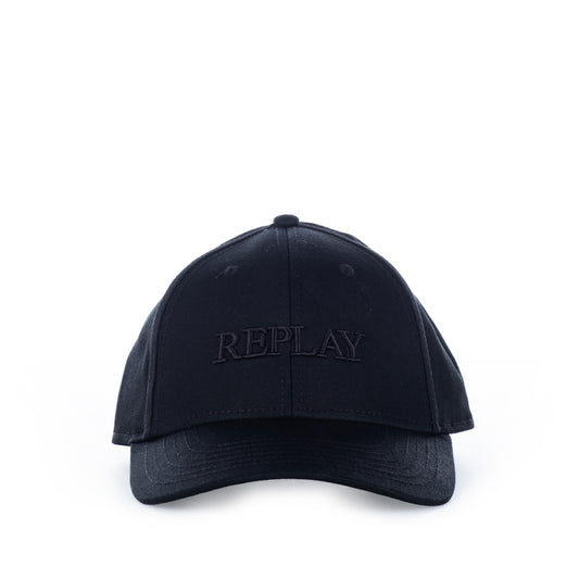 Boné Masculino Replay Preto com Bordado