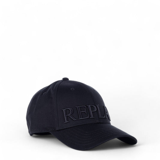 Boné Masculino Replay Preto com Logo Em Alto Relevo
