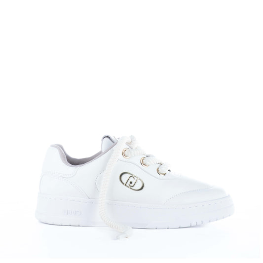 Ténis Mulher Liu Jo Brancos com Detalhes Dourados