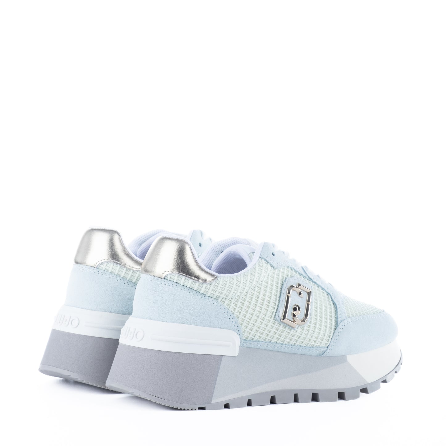 Ténis Mulher Liu Jo Azul Pastel com Detalhes Metálicos