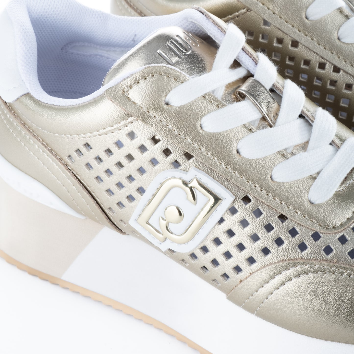 Ténis Mulher Liu Jo Dourado Plataforma e Estilo Moderno