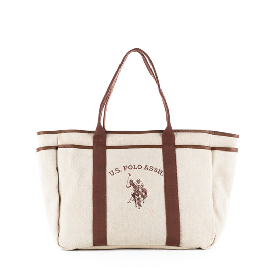 Bolsa Tote Bege Us Polo