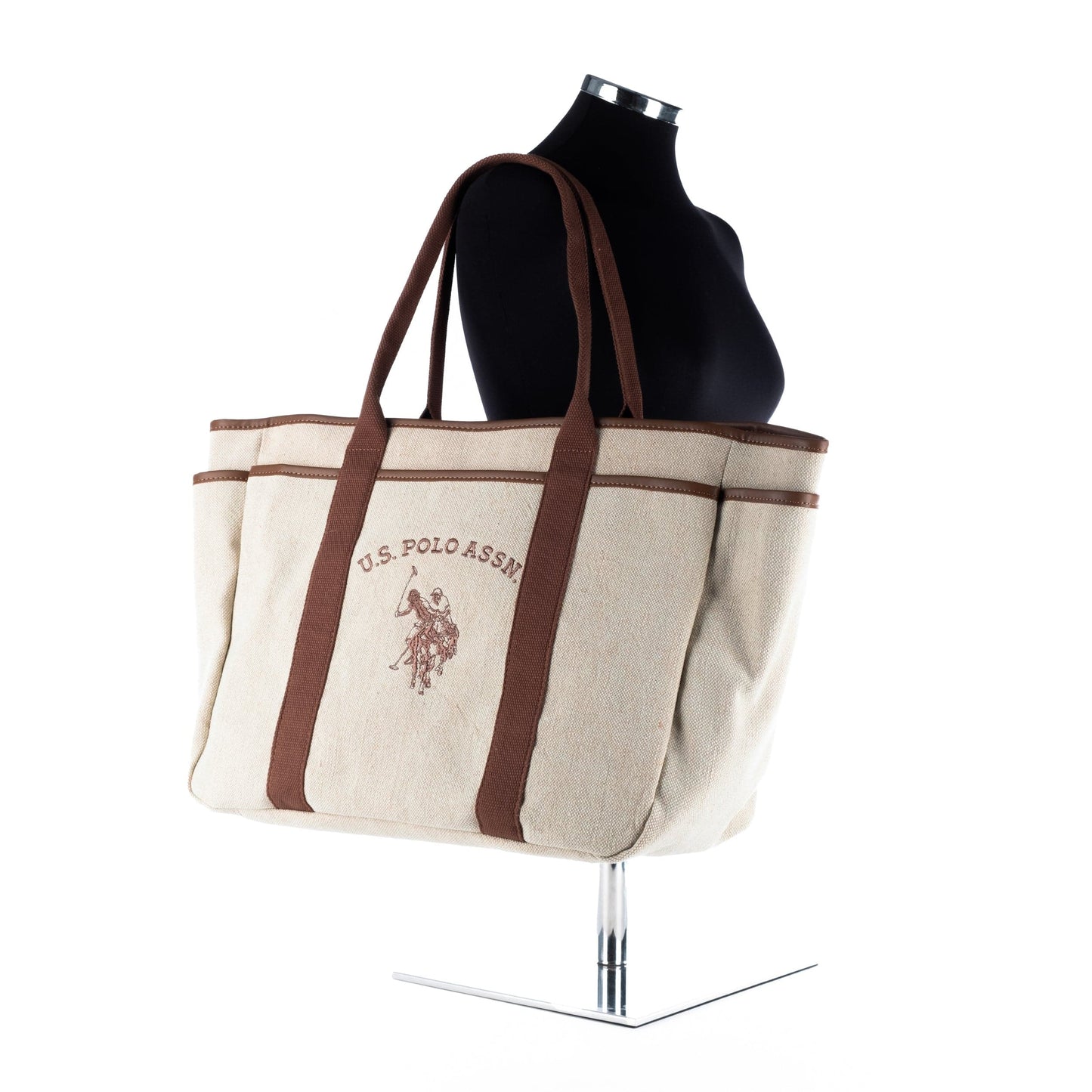 Bolsa Tote Bege Us Polo