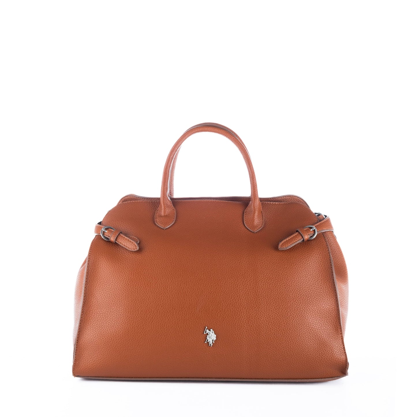 Bolsa Satchel Feminina US Polo Marrom com Detalhes Elegantes