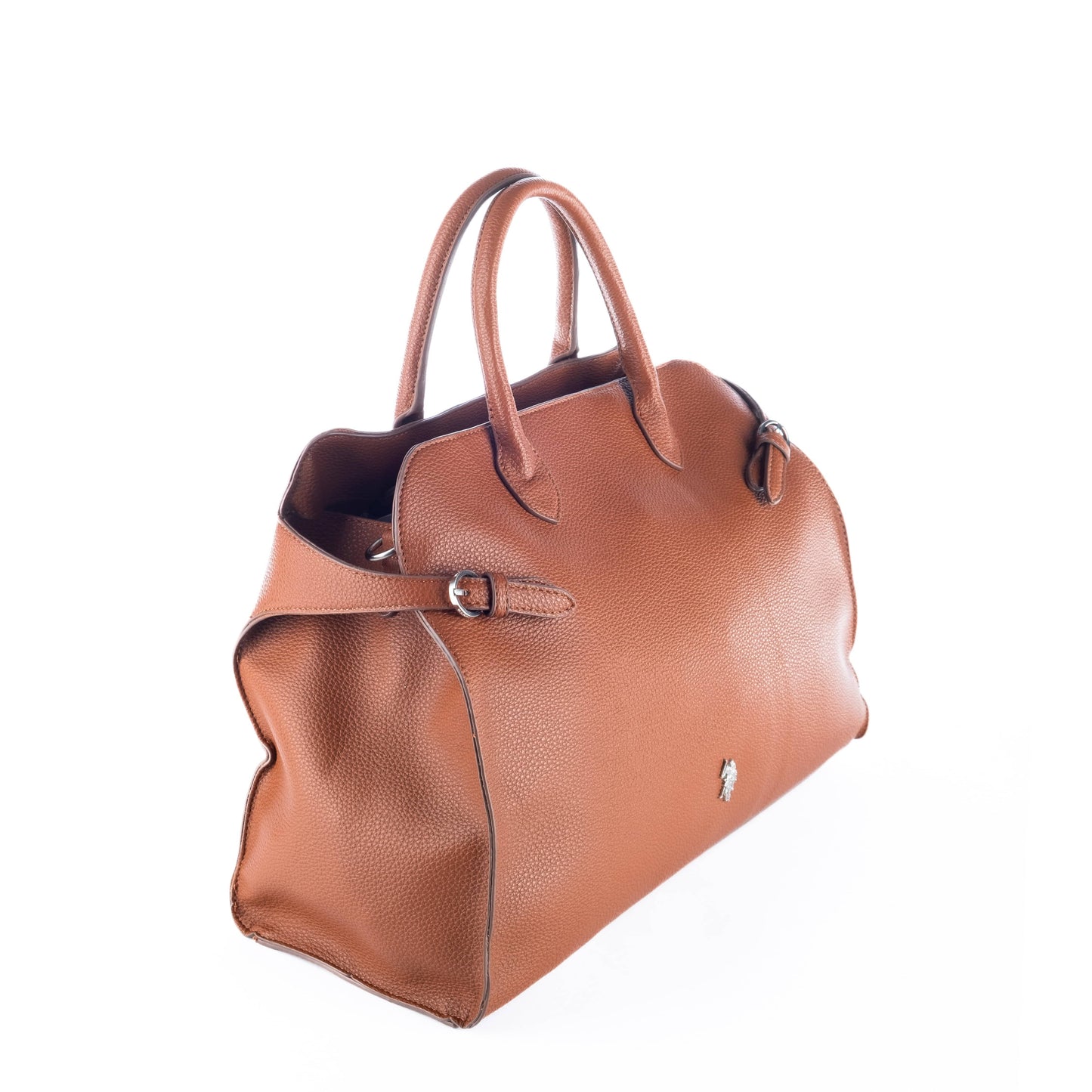 Bolsa Satchel Feminina US Polo Marrom com Detalhes Elegantes