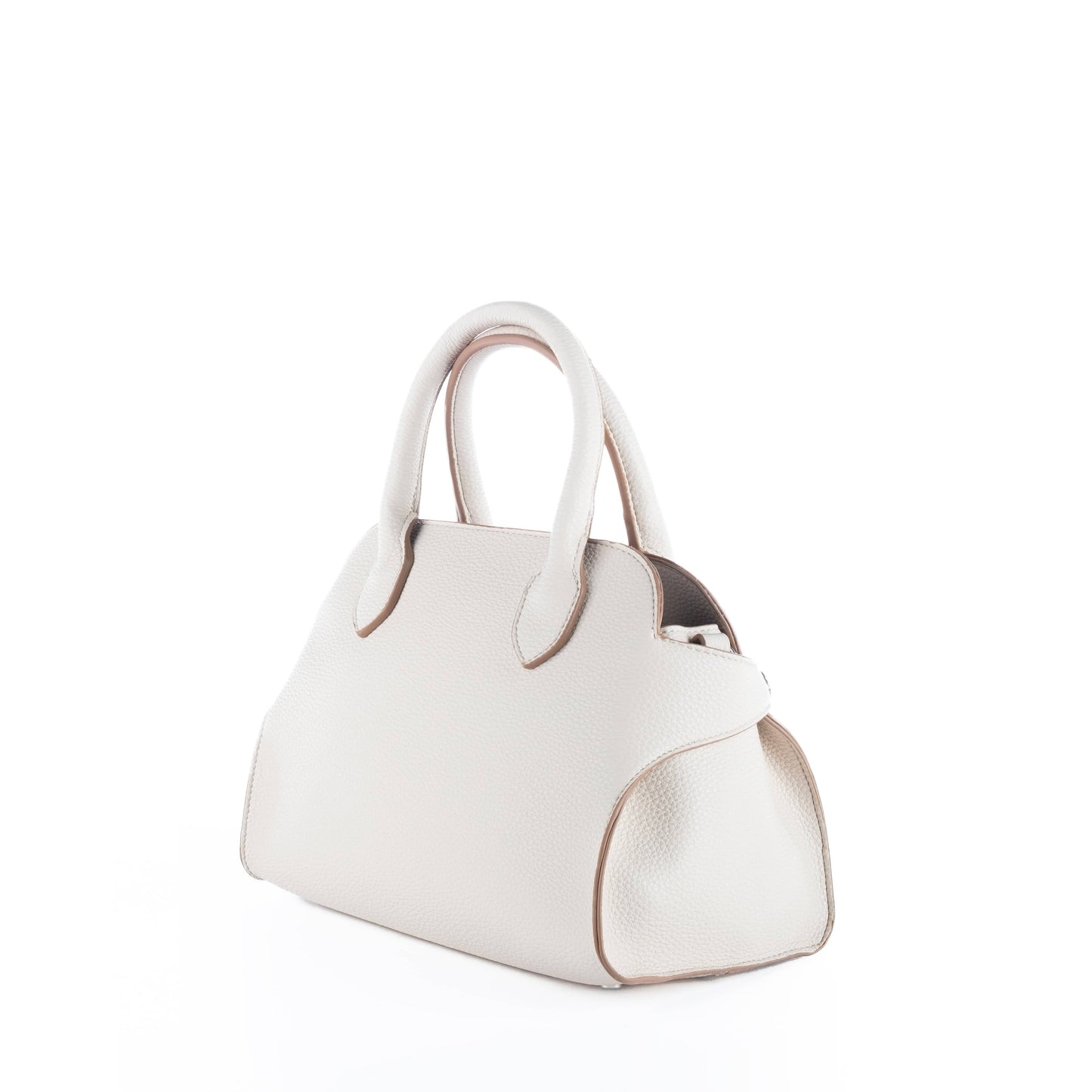 Bolsa Satchel Feminina US Polo Branca com Detalhes Elegantes