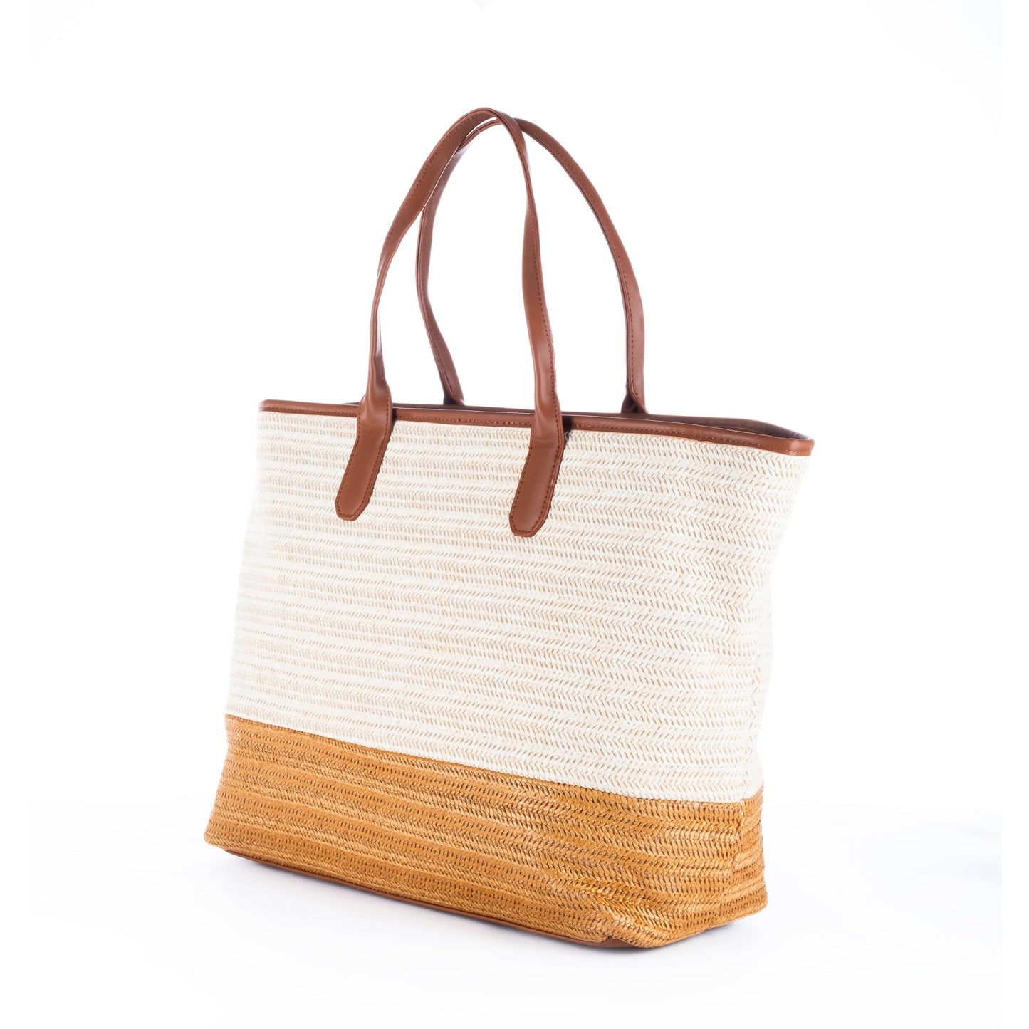 Bolsa Tote Feminina US Polo Bege/Marrom com Detalhes Elegantes