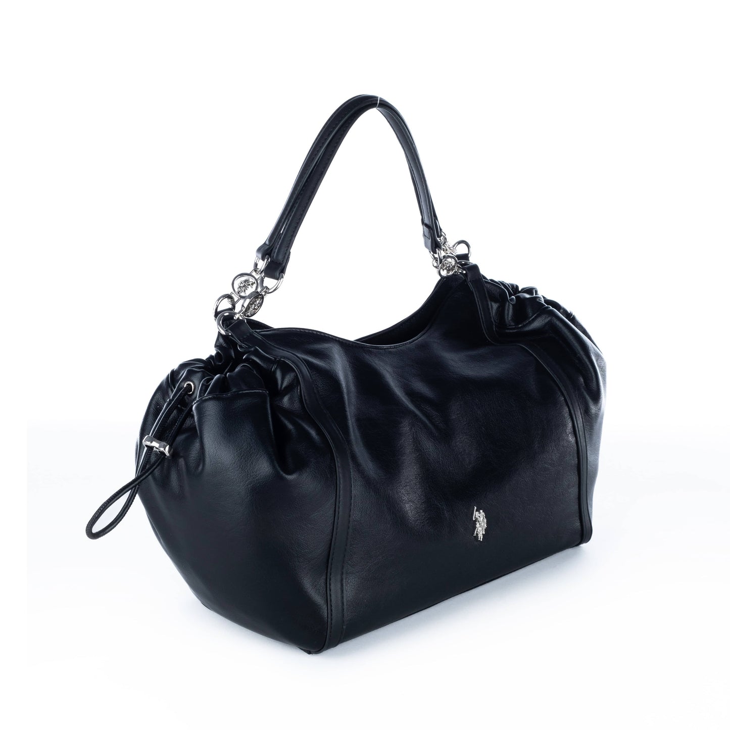 Bolsa Satchel Feminina US Polo, Preto, Elegante e Sofisticada