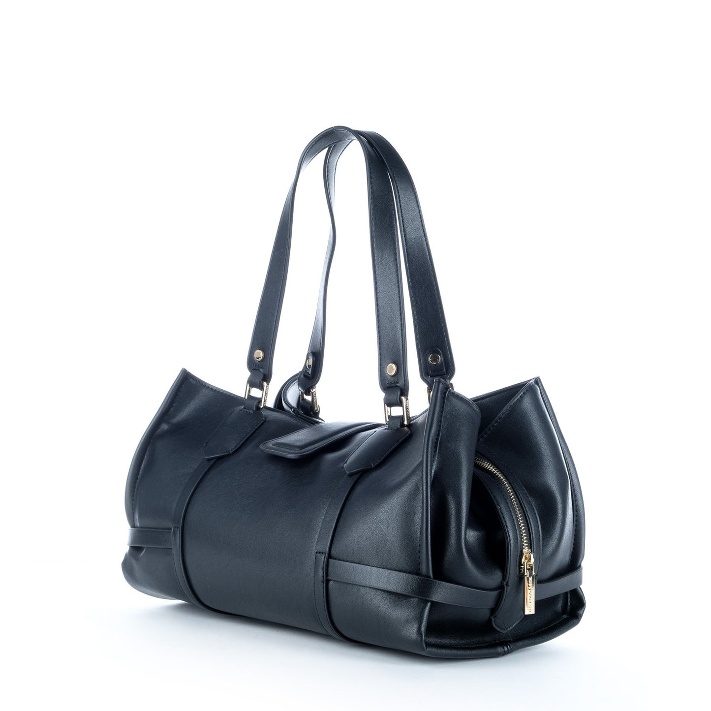 Bolsa de Ombro U.S. Polo Assn. Azul Escuro com Detalhe Metálico Frontal