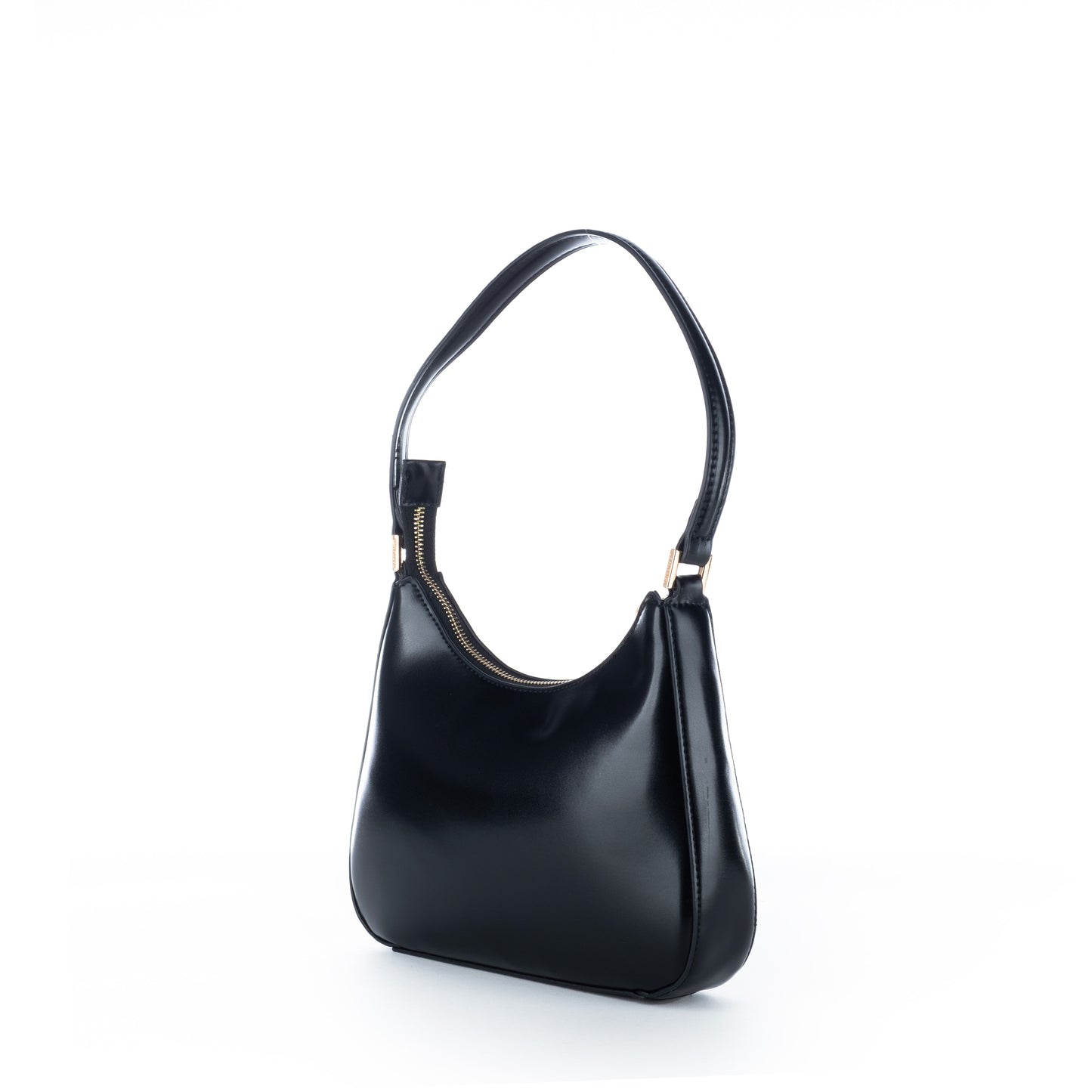 Bolsa de Ombro Us Polo Preta Com Logo Dourado