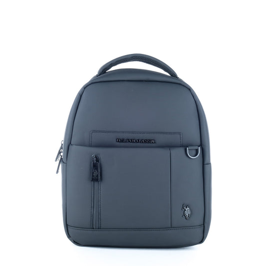 Mochila Homem U.S. Polo Assn. Preta com Bolso Frontal e Logótipo Contrastante