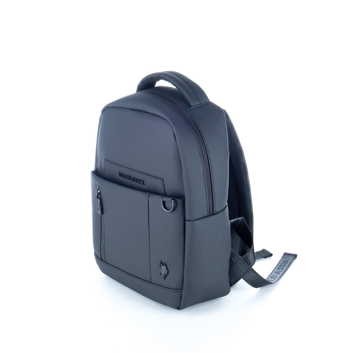 Mochila Homem U.S. Polo Assn. Preta com Bolso Frontal e Logótipo Contrastante