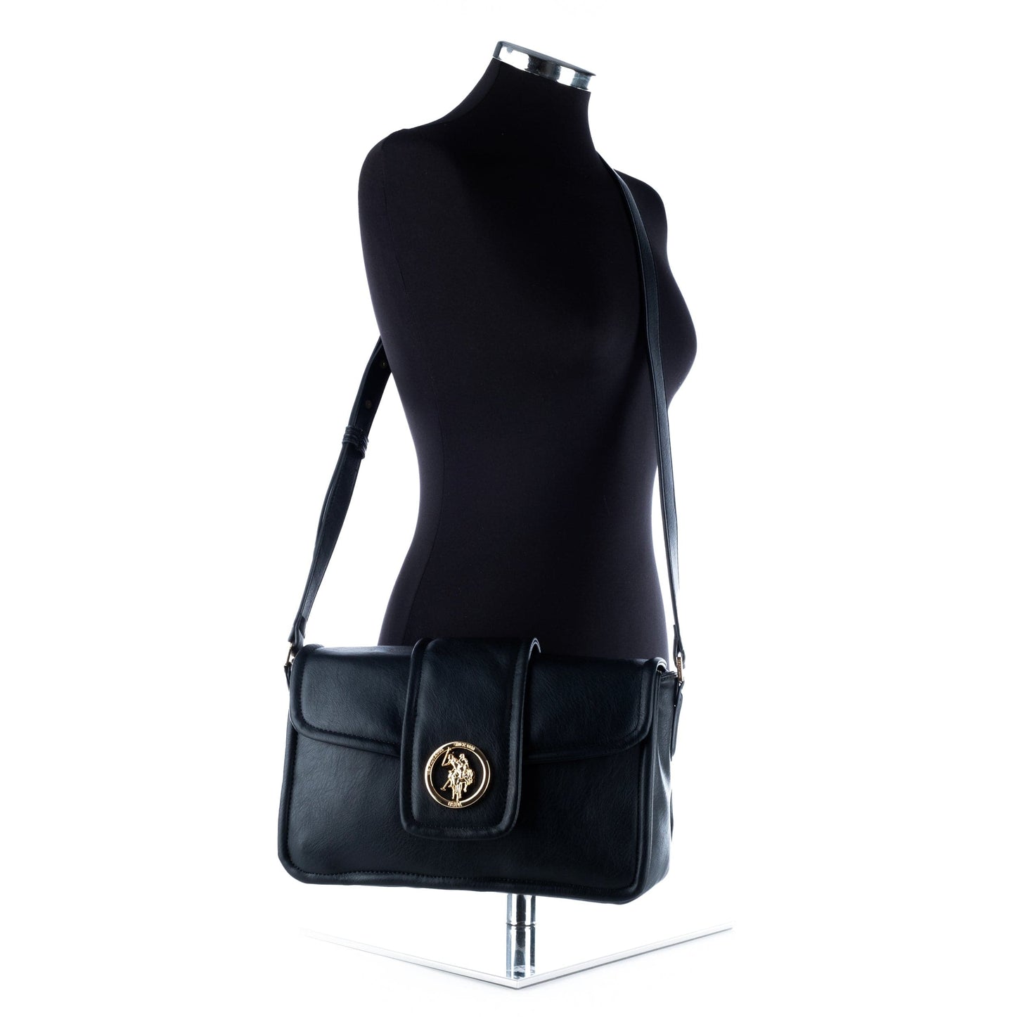 Bolsa de Ombro Preta Us Polo