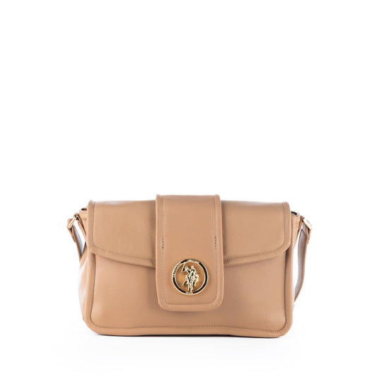 Bolsa de Ombro Bege Us Polo