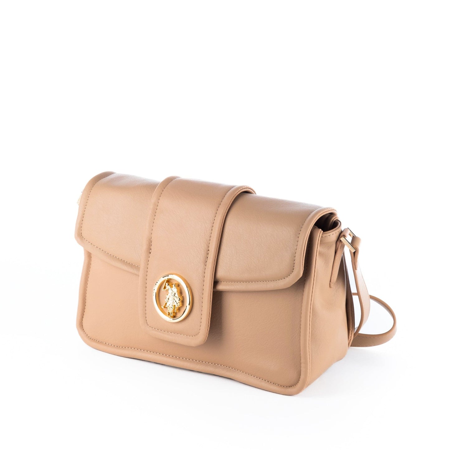 Bolsa de Ombro Bege Us Polo