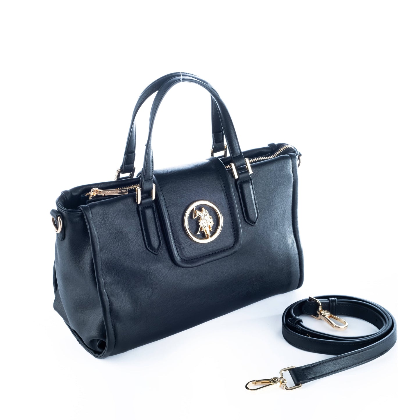 Bolsa de Ombro Preta Us Polo
