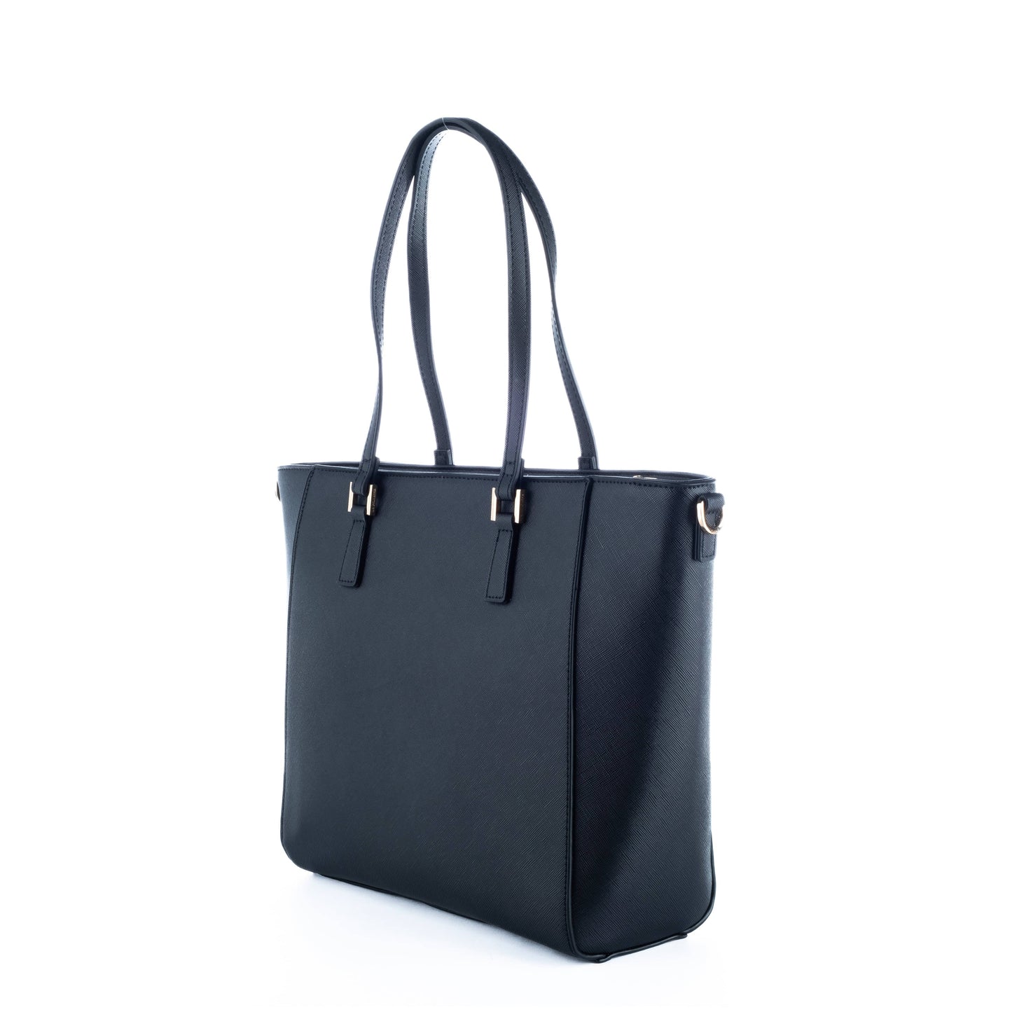 Bolsa Tote US Polo Preta com Detalhe Metálico