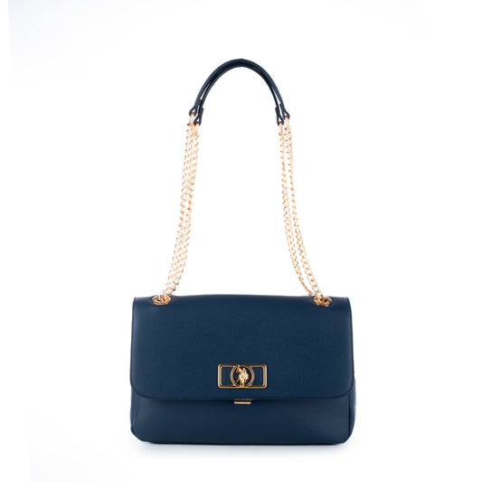 Bolsa de Ombro Us Polo Azul com Alça de Corrente