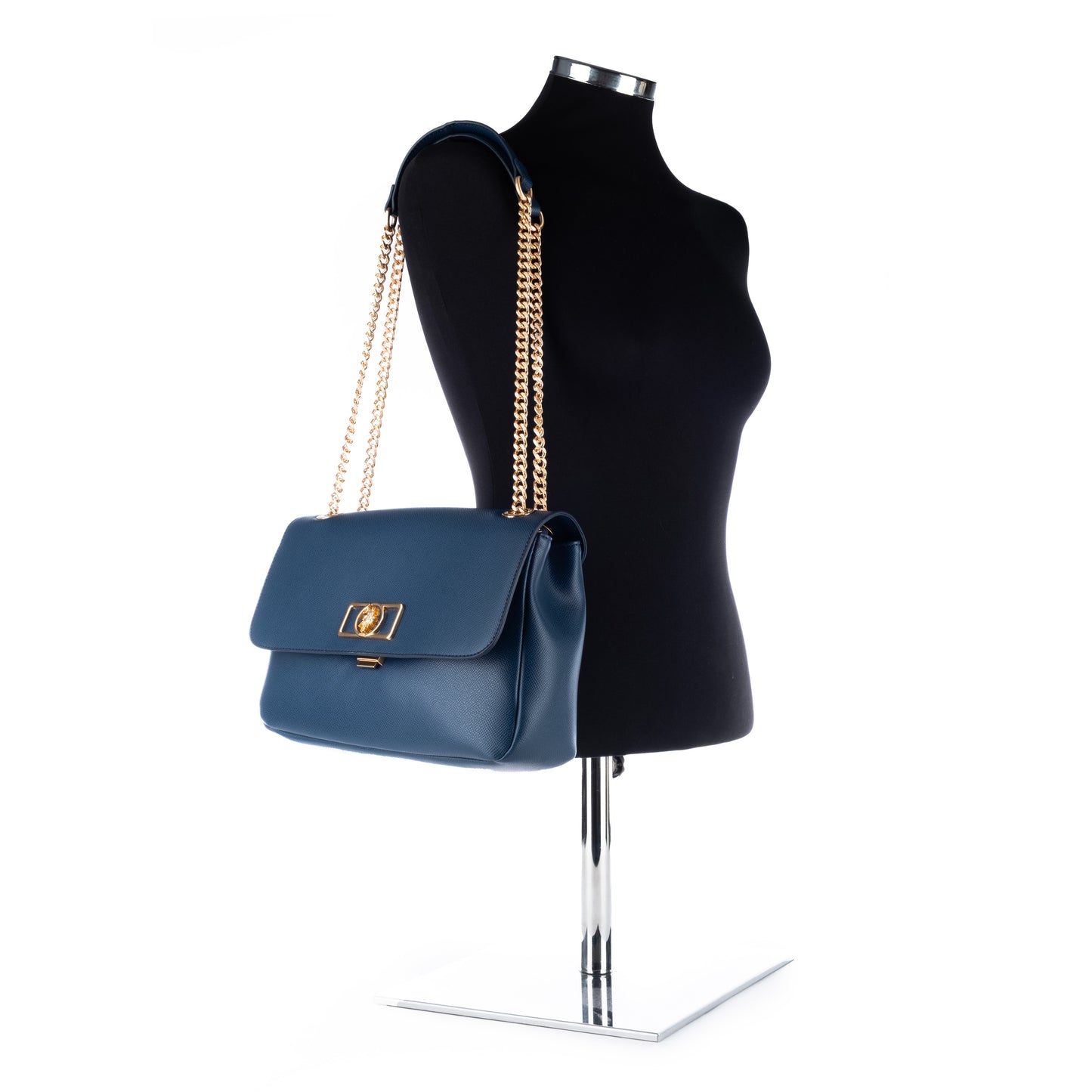 Bolsa de Ombro Us Polo Azul com Alça de Corrente