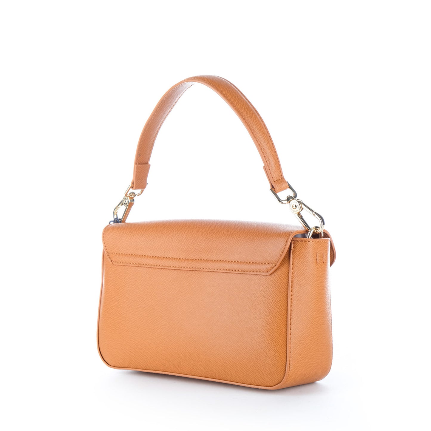 Bolsa Satchel U.S. Polo Assn. Laranja com Alça Superior e Detalhe Dourado