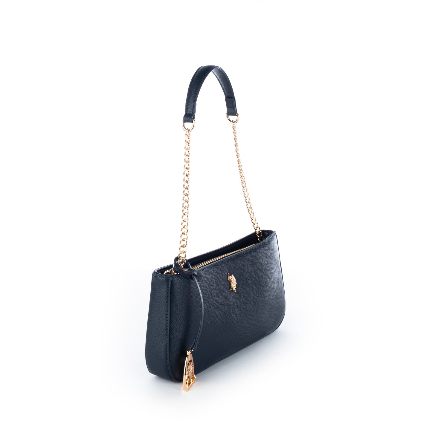 Bolsa de ombro US Polo Preto com Corrente e Logo