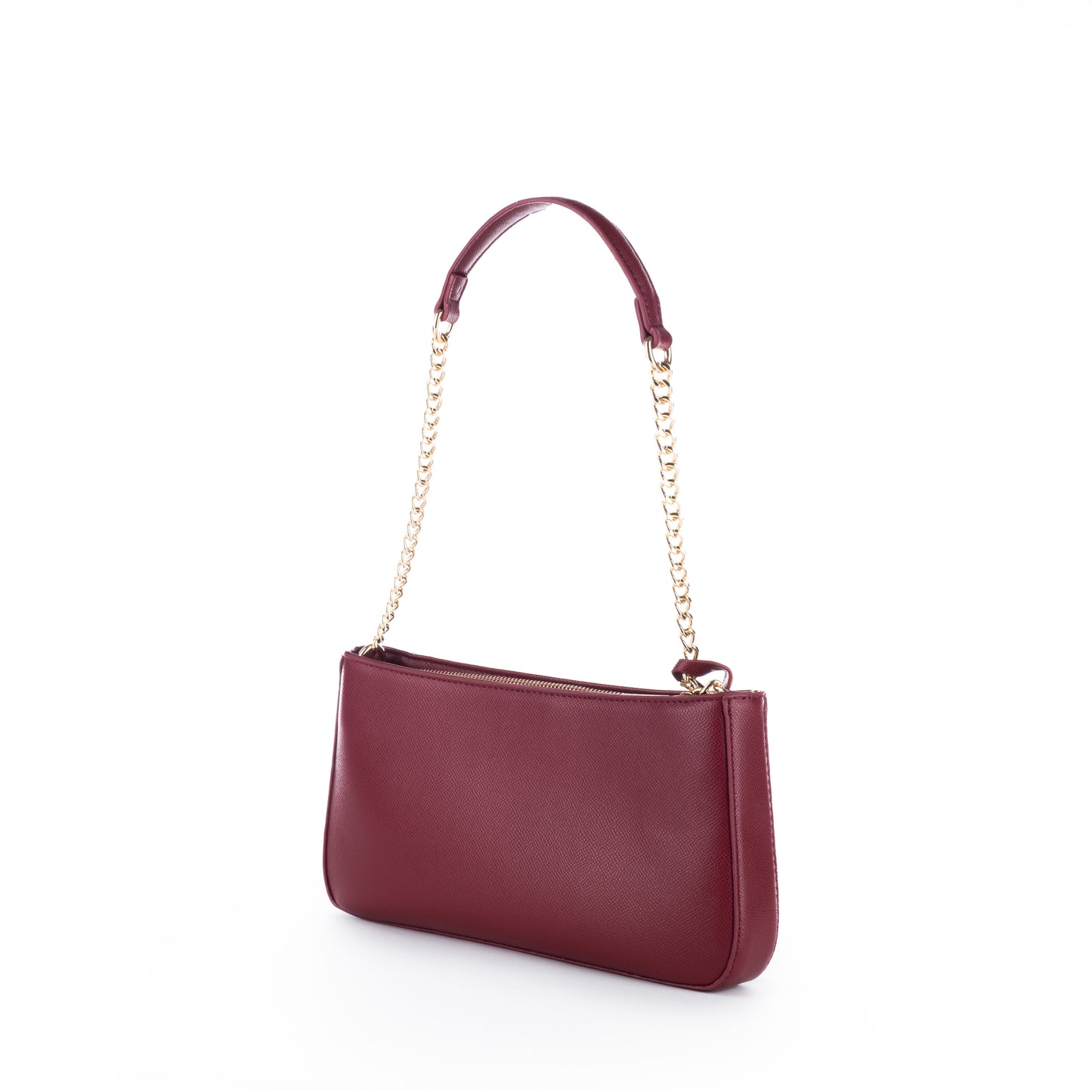 Bolsa de Ombro Us Polo Vinho com Detalhes Dourados