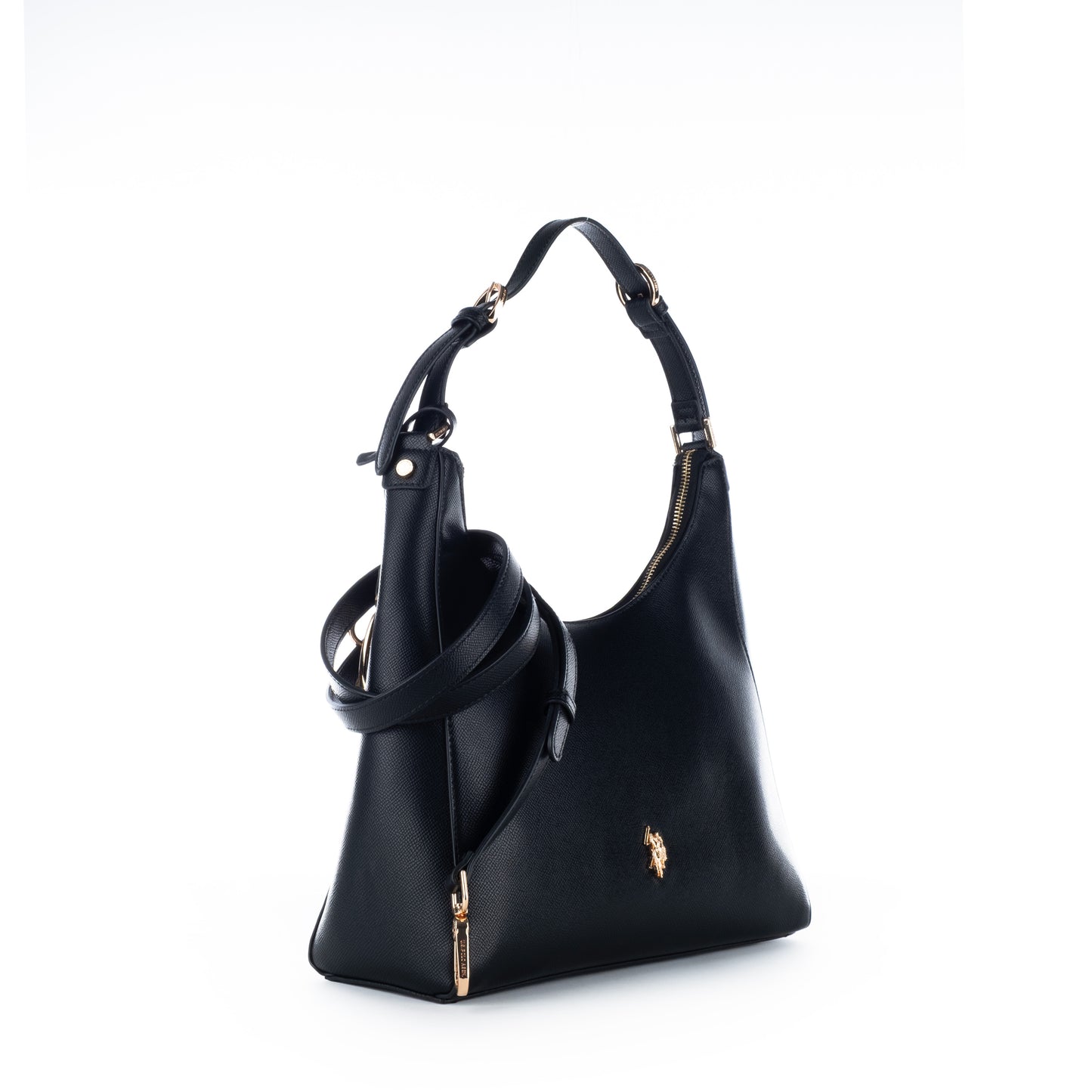 Bolsa de Ombro US Polo Preta - Elegante e Funcional