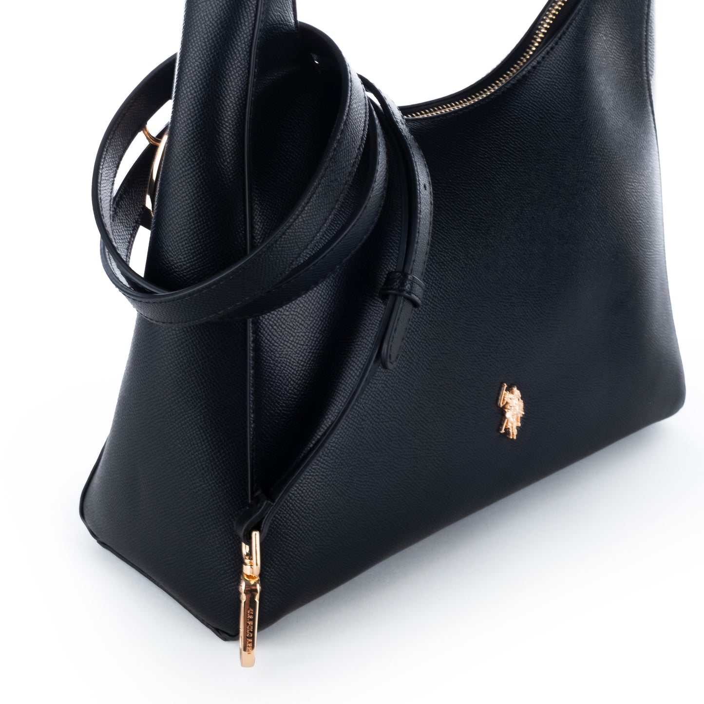 Bolsa de Ombro US Polo Preta - Elegante e Funcional