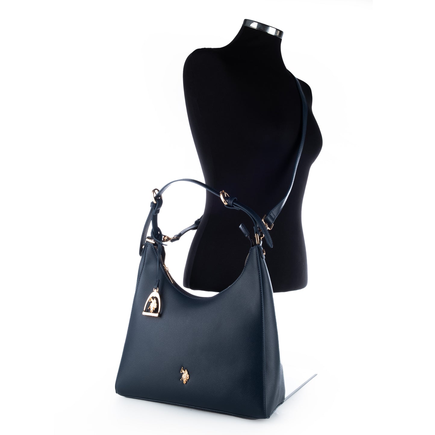 Bolsa de Ombro US Polo Preta - Elegante e Funcional