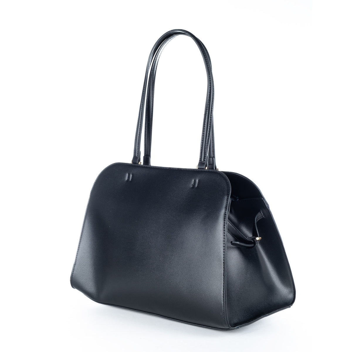 Bolsa de Ombro U.S. Polo Assn. Preta com Logótipo Dourado