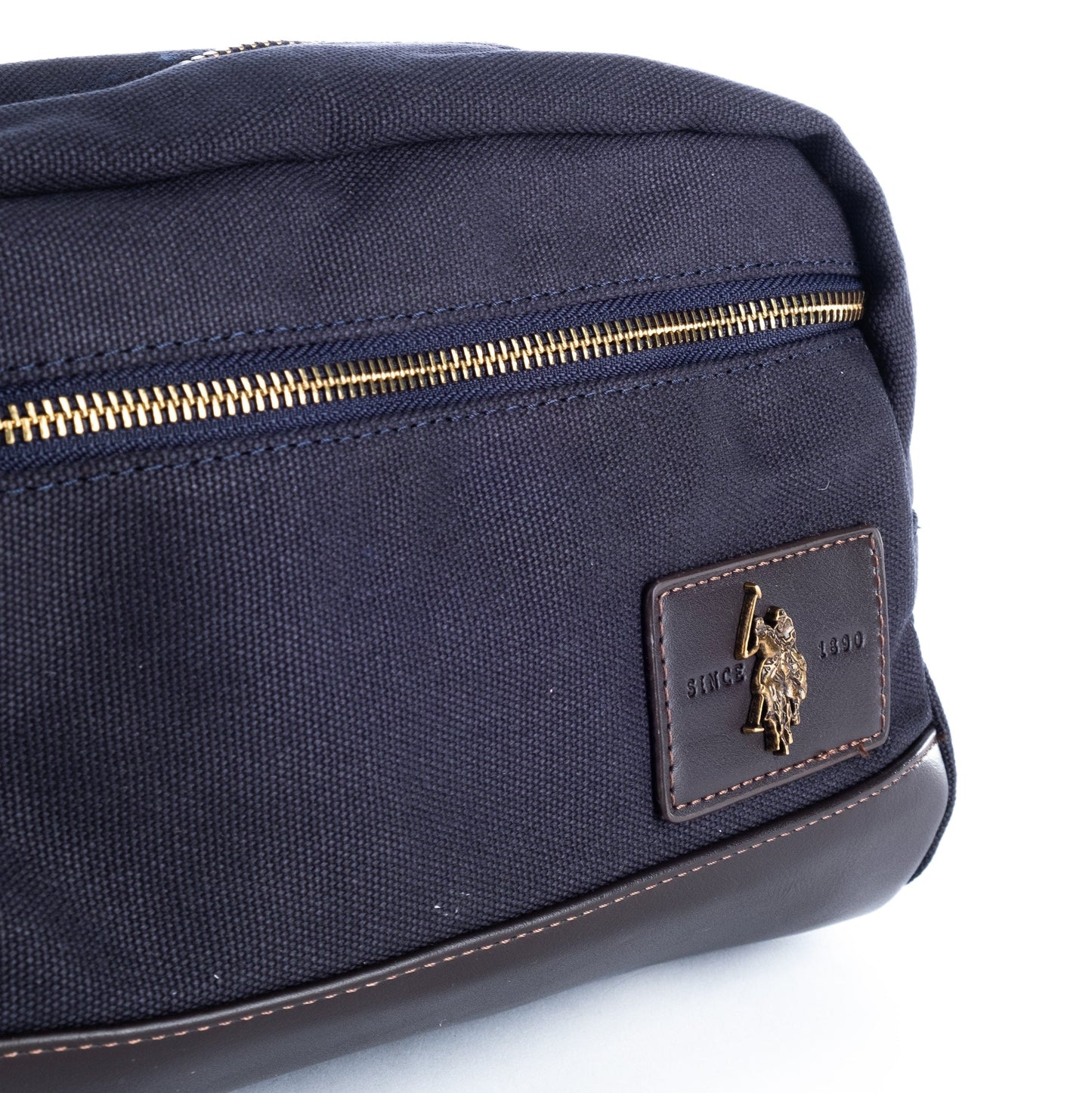 Bolsa de Higiene de Homem US Polo em Tecido Azul Escuro com Base Sintética