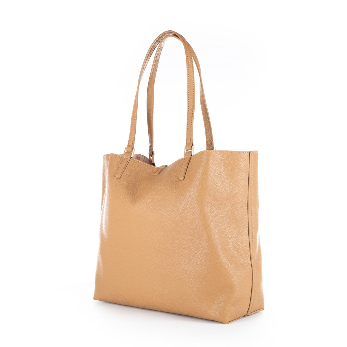 Bolsa Tote U.S. Polo Assn. Castanha com Bolsa Interior e Detalhes Dourados
