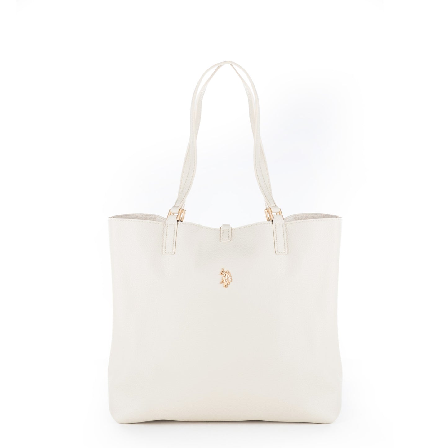 Bolsa Tote U.S. Polo Assn. Branca com Bolsa Removível e Alças Duplas