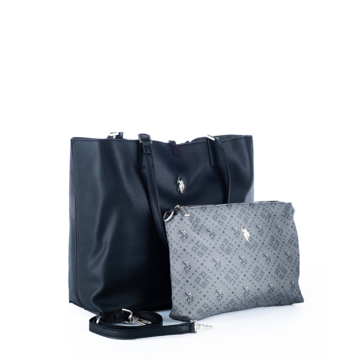 Bolsa Tote Feminina US Polo Preta - Elegância e Espaço