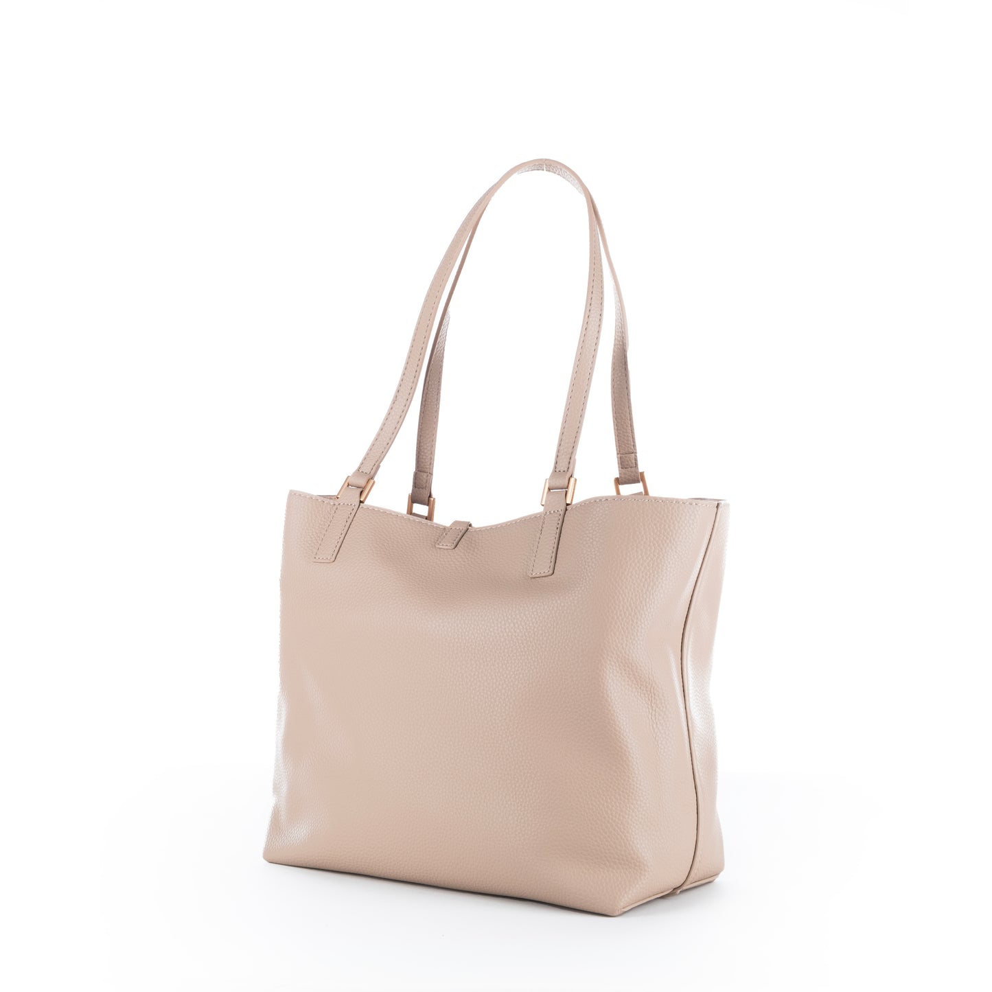 Bolsa Tote Us Polo Bege com Logo Dourado