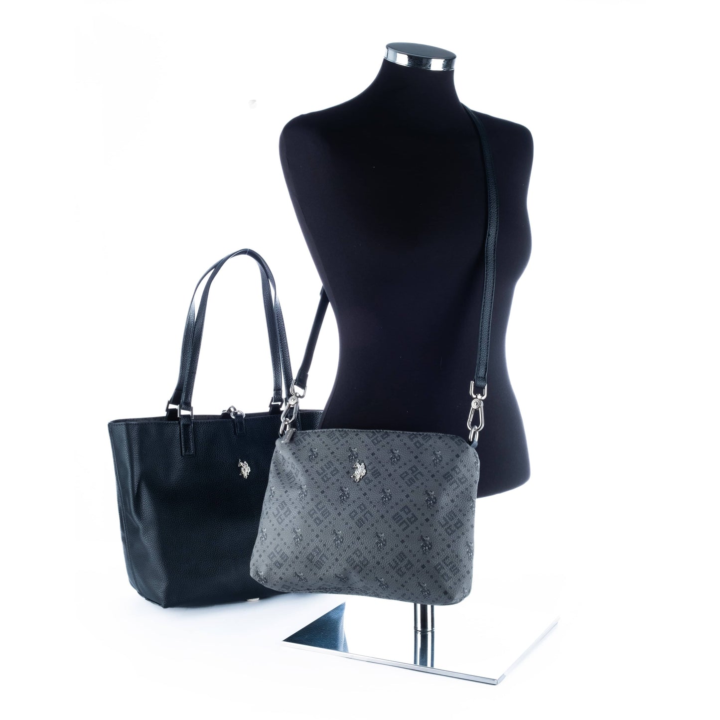 Bolsa Tote Mulher US Polo em Preto