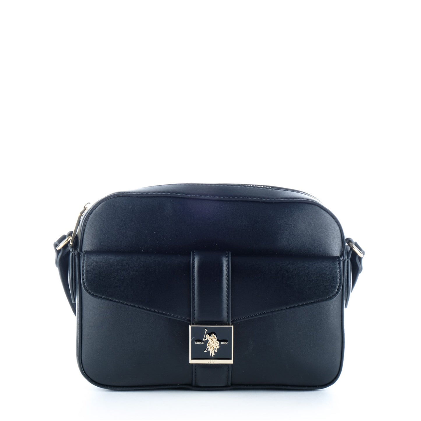 Bolsa Tiracolo U.S. Polo Assn. Azul Escuro com Logótipo Metálico Frontal