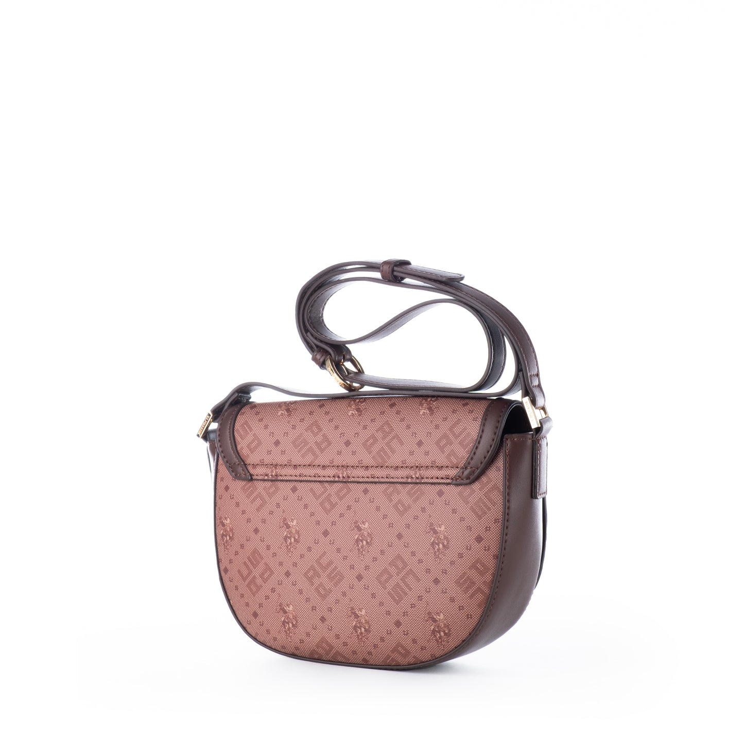 Bolsa Tiracolo US Polo Marrom com Alça Ajustável