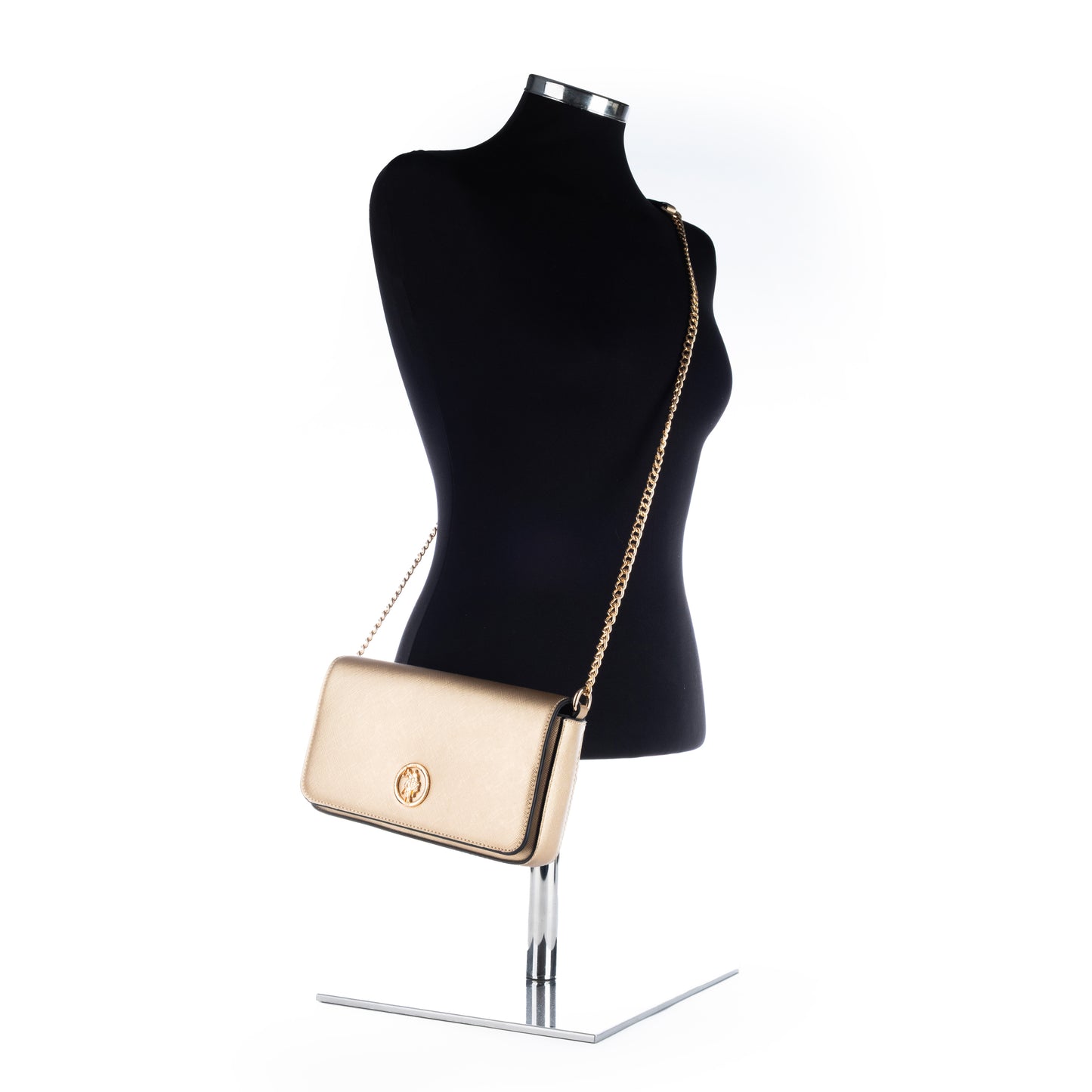 Bolsa Tiracolo Mulher US Polo em Dourado