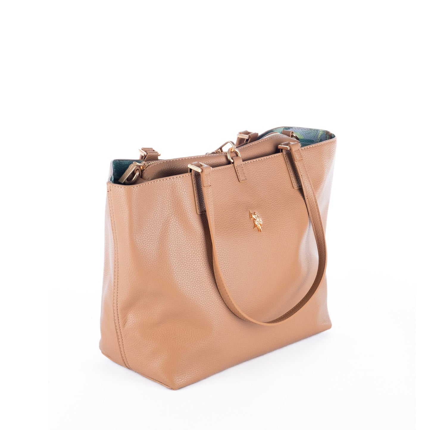 Bolsa Tote Feminina US Polo Marrom Elegante