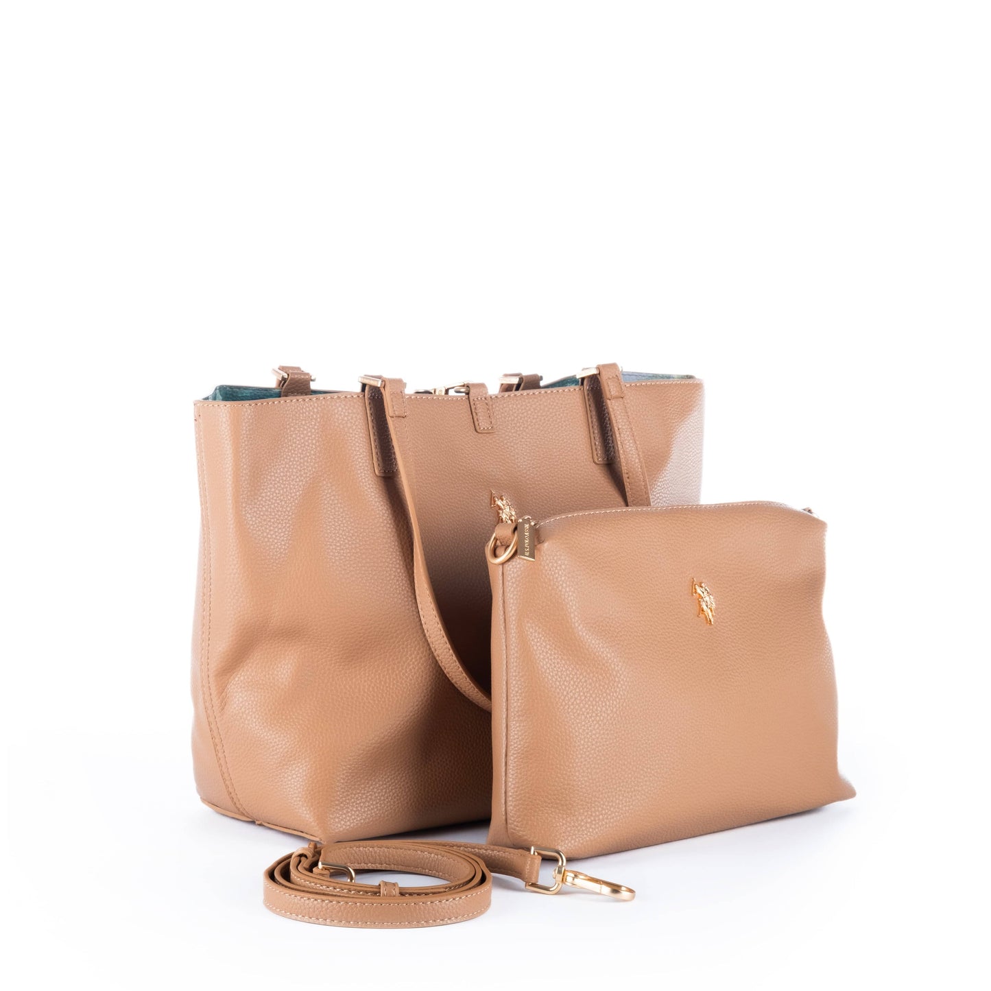 Bolsa Tote Feminina US Polo Marrom Elegante