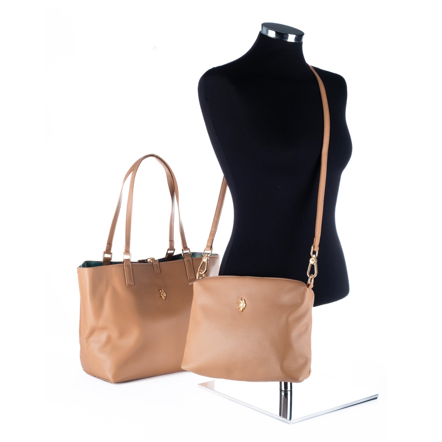 Bolsa Tote Feminina US Polo Marrom Elegante