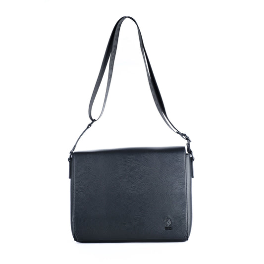 Pasta Homem US Polo Preta com Alça Ajustável