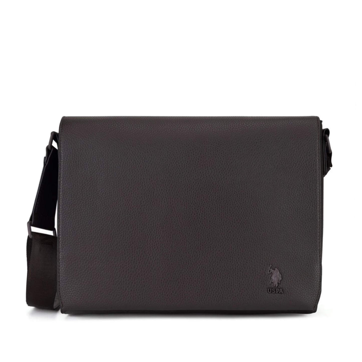 Pasta Homem US Polo Marrom Clássica com Alça Ajustável