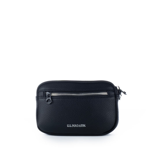 Masculino Saco Us Polo Preto com Zíper Frontal