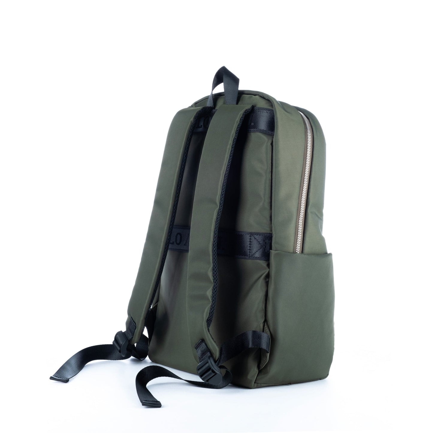 Mochila Unisexo US Polo em Tecido Verde com Design Slim e Compartimentos Laterais